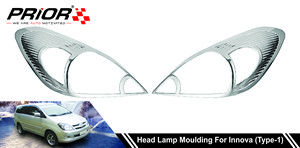 Head Lamp Moulding for Innova (Type-1) 2005-Onwards Model (Set of 2 Pcs.)