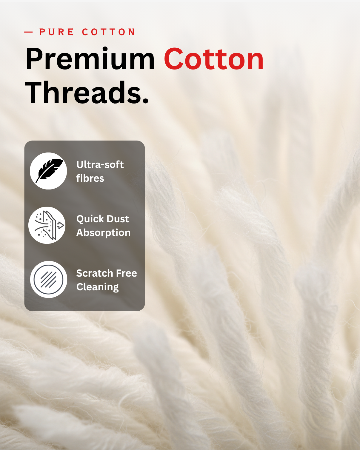 PRIOR One swipe Car Duster (with wax coated strands)