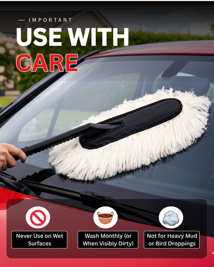 PRIOR One swipe Car Duster (with wax coated strands)