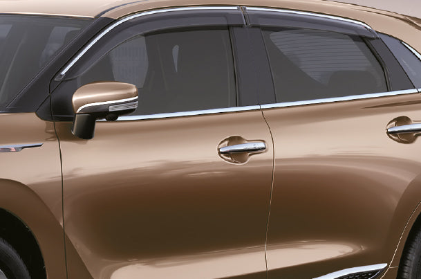 ABS chromeline door visor Maruti Suzuki Baleno 2022 onwards | Set of 4 pcs