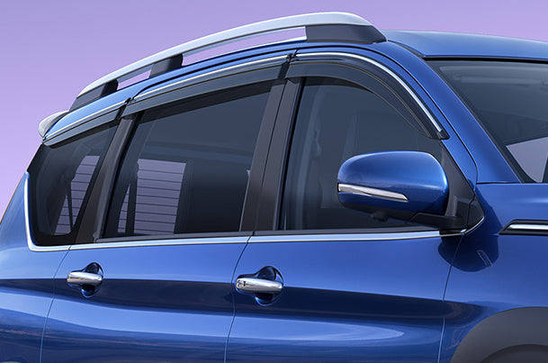 ABS chromeline door visor for Suzuki Ertiga 2018 onwards | Set of 6 pcs