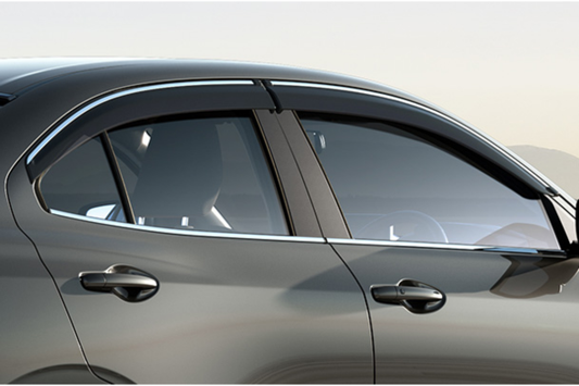 ABS chromeline door visor for Maruti Suzuki Dzire | Set of 4 pcs