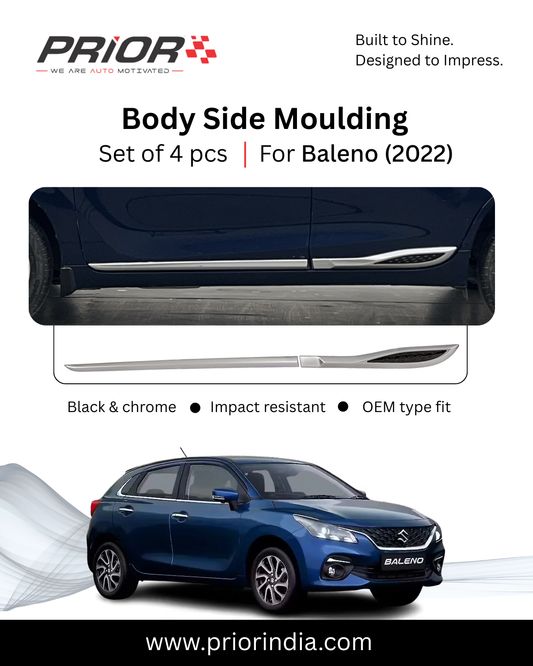 Body side moulding for Suzuki Baleno 2022 | set of 4 pcs