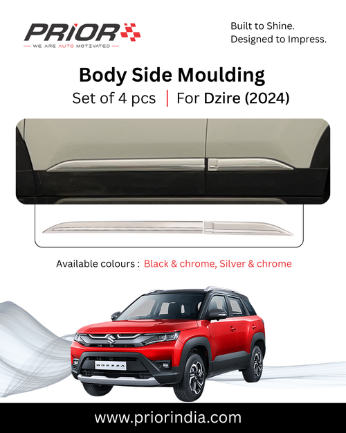 Body side moulding for Suzuki Brezza 2022 onwards| set of 4 pcs