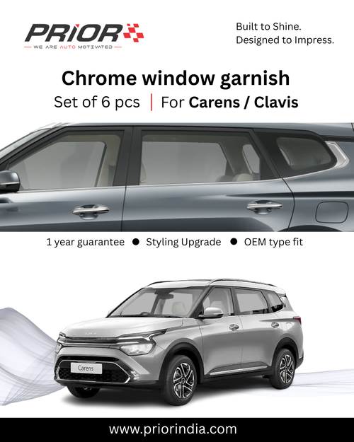 Chrome Window garnish (ABS) for Kia Carens | set of 6 pcs