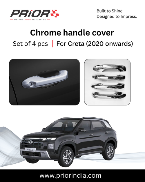 Chrome Handle Cover for Hyundai Creta 2020 onwards | Set of 4 pcs
