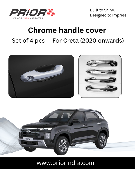 Chrome Handle Cover for Hyundai Creta 2020 onwards | Set of 4 pcs