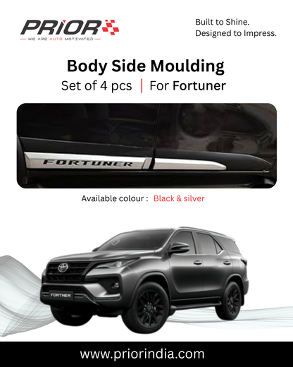 Body side moulding for Toyota Fortuner | set of 4 pcs