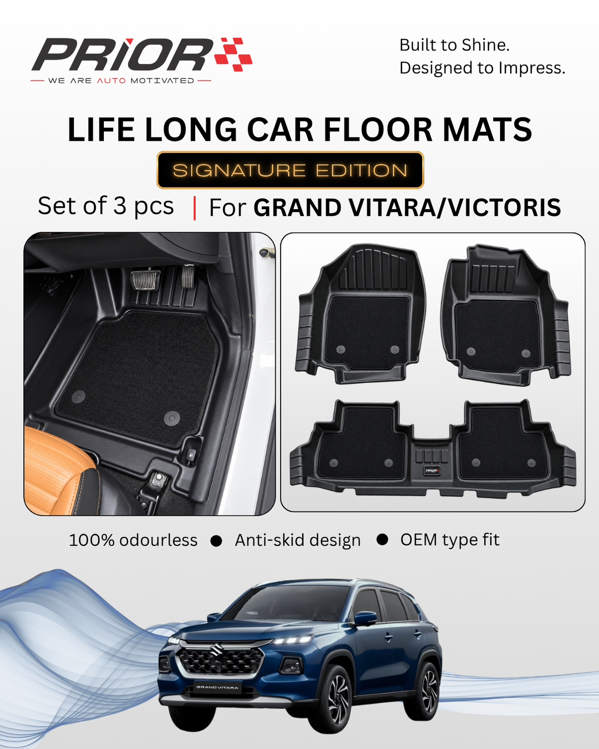 PRIOR Signature edition Lifelong Mat for MARUTI SUZUKI GRAND VITARA