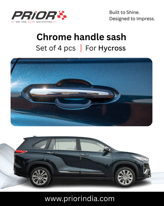 Chrome Handle Cover for Toyota Innova hycross | Set of 4 pcs