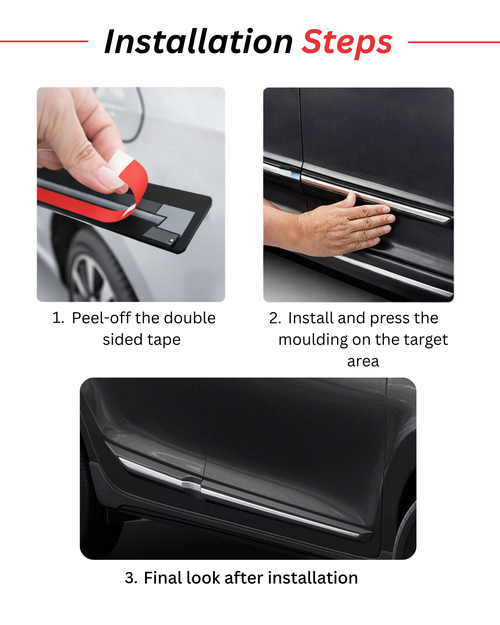 Body side moulding for Hyundai Venue 2025 onwards | set of 4 pcs