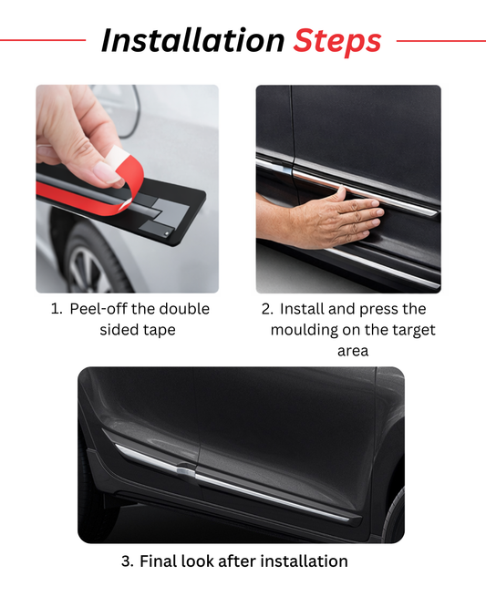 Body side moulding for Hyundai Creta 2024 | set of 4 pcs