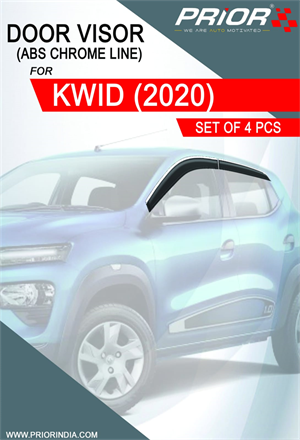 ABS chrome line door visor for KWID (common for all models) | PRIOR