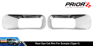 Rear Eye Cat Rim for Mahindra Scorpio (Type-1,2) 2002-Onwards Model (Set of 2)