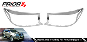 Head Lamp Moulding for Fortuner (Type-1) 2012-Onwards Model (Set of 2 Pcs.)