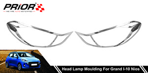 Head Lamp Moulding for Grand I-10 Nios (Type-1) 2019-Onwards Model (Set of 2 Pcs.)
