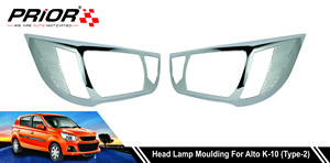 Head Lamp Moulding for Alto K-10 (Type-2) 2018-Onwards Model (Set of 2 Pcs.)