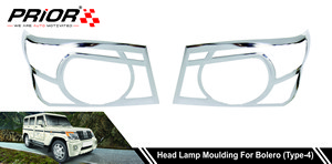 Head Lamp Moulding for Bolero (Type-4) 2015-Onwards Model (Set of 2 Pcs.)