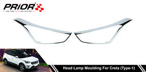 Head Lamp Moulding for Creta (Type-1) 2014-2020 Model (Set of 2 Pcs.)