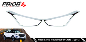 Head Lamp Moulding for Creta (Type-2) 2016-2020 Model (Set of 2 Pcs.)
