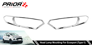 Head Lamp Moulding for Ecosport (Type-1) 2012-2018 Model (Set of 2 Pcs.)