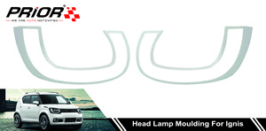 Head Lamp Moulding for Ignis (Type-1) 2016-Onwards Model (Set of 2 Pcs.)
