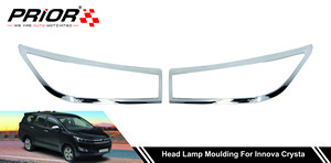 Head Lamp Moulding for Innova Crysta (Type-1) 2016-Onwards Model (Set of 2 Pcs.)