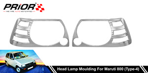 Head Lamp Moulding for Maruti 800 (Type-4) 2015-Onwards Model (Set of 2 Pcs.)