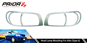 Head Lamp Moulding for Alto (Type-2) 2010-2016 Model (Set of 2 Pcs.)