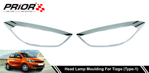 Head Lamp Moulding for Tiago (Type-1) 2016-Onwards Model (Set of 2 Pcs.)