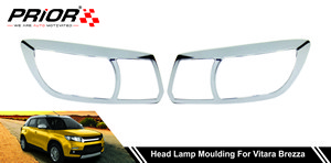Head Lamp Moulding for Vitara Brezza (Type-1) 2016-Onwards Model (Set of 2 Pcs.)
