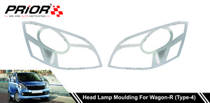 Head Lamp Moulding for Wagon-R (Type-4) 2015-Onwards Model (Set of 2 Pcs.)