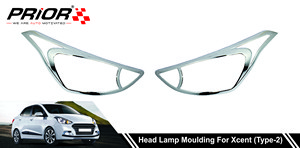 Head Lamp Moulding for Xcent (Type-2) 2014-Onwards Model (Set of 2 Pcs.)