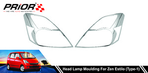 Head Lamp Moulding for Zen Estilo (Type-1) 2006-2014 Model (Set of 2 Pcs.)