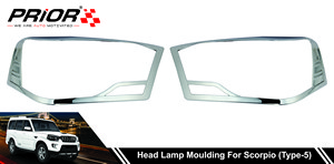 Head Lamp Moulding for Scorpio (Type-5) 2017-Onwards Model (Set of 2 Pcs.)