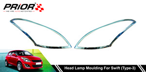 Head Lamp Moulding for Swift (Type-3) 2015-2017 Model (Set of 2 Pcs.)