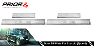 DOOR SILL PLATES for MAHINDRA SCORPIO 2002-2020 Model Type 1,2,3,4,5