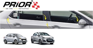 Window Garnish Cover for Xcent (Type-1,2) 2015-Onwards Model (Set of 6 Pcs.)