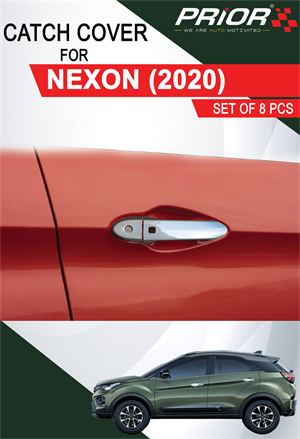 Chrome Catch Cover for Nexon 2020-Onwards Model (set of 8 pcs.) (T-2)