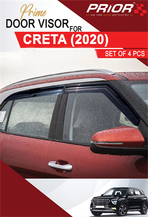 Door Visors For Creta (Type-3) 2020-Onwards Model (Set of 4 Pcs.) 