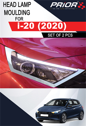 Head Lamp Moulding for i20 (2020-onwards, Set of 2 Pieces)
