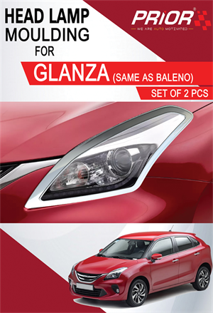 Head Lamp Moulding for GLANZA(Same as Baleno, set of 2 Pieces)