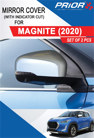 Chrome Side Mirror cover (with indicator cut) for MAGNITE (2020 - onwards) 